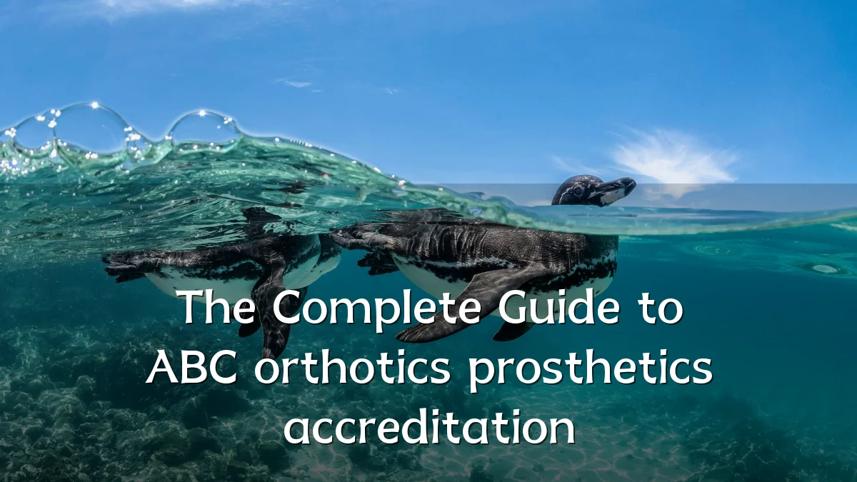 The Complete Guide to ABC orthotics prosthetics accreditation
