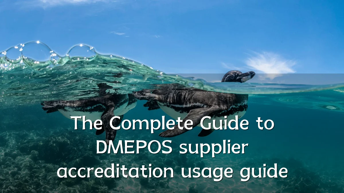 The Complete Guide to DMEPOS supplier accreditation usage guide