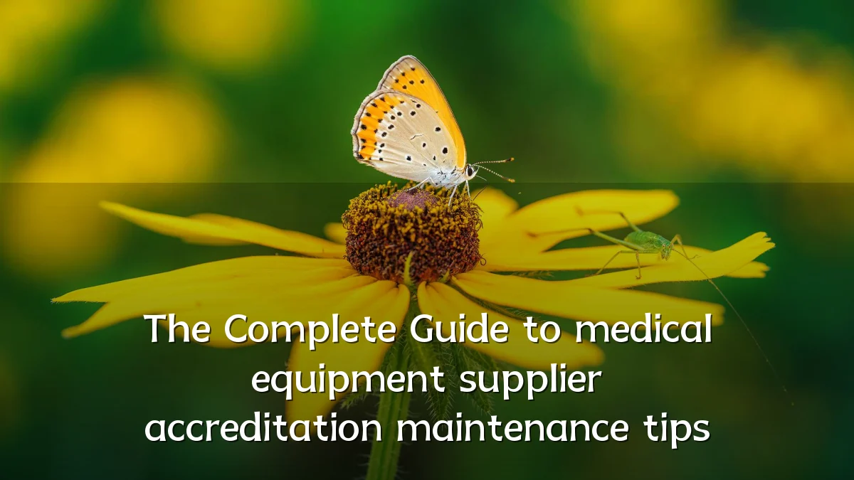 The Complete Guide to medical equipment supplier accreditation maintenance tips