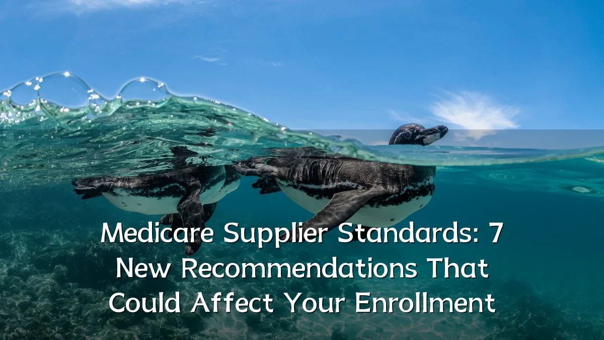 Medicare Supplier Standards: 7 New Recommendations That Could Affect Your Enrollment